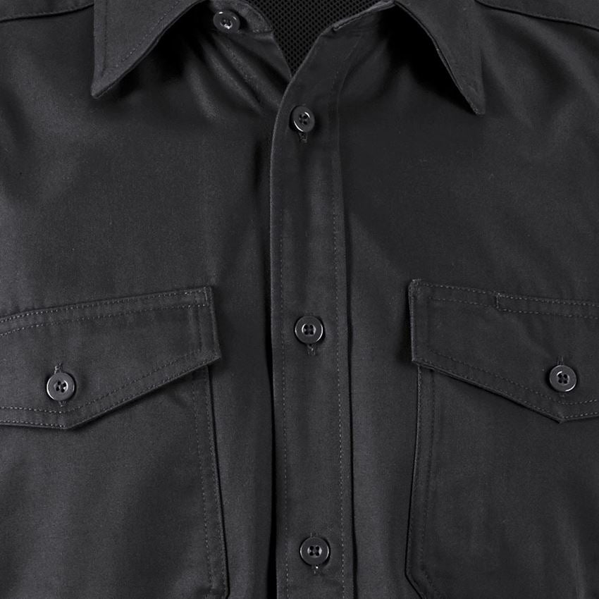 Överdelar: Arbetsskjorta e.s.classic, kortärmad + svart 2