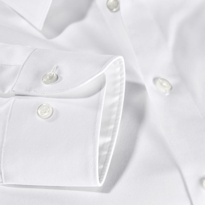 Överdelar: e.s. Kontorsskjorta cotton stretch, slim fit + vit 3