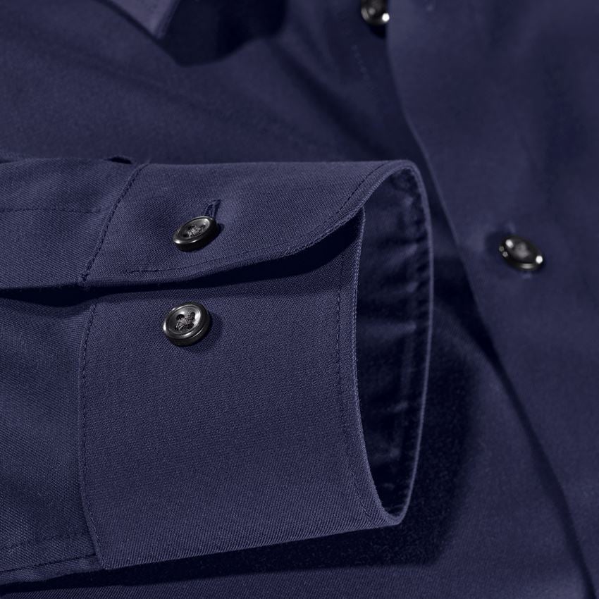 Överdelar: e.s. Kontorsskjorta cotton stretch, slim fit + mörkblå 3