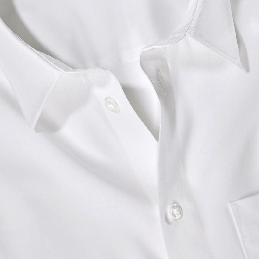 Teman: e.s. Kontorsskjorta cotton stretch, regular fit + vit 3