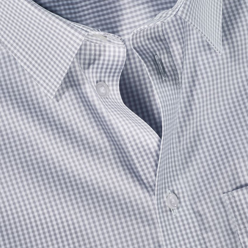 Överdelar: e.s. Kontorsskjorta cotton stretch, regular fit + dimmgrå rutig 3