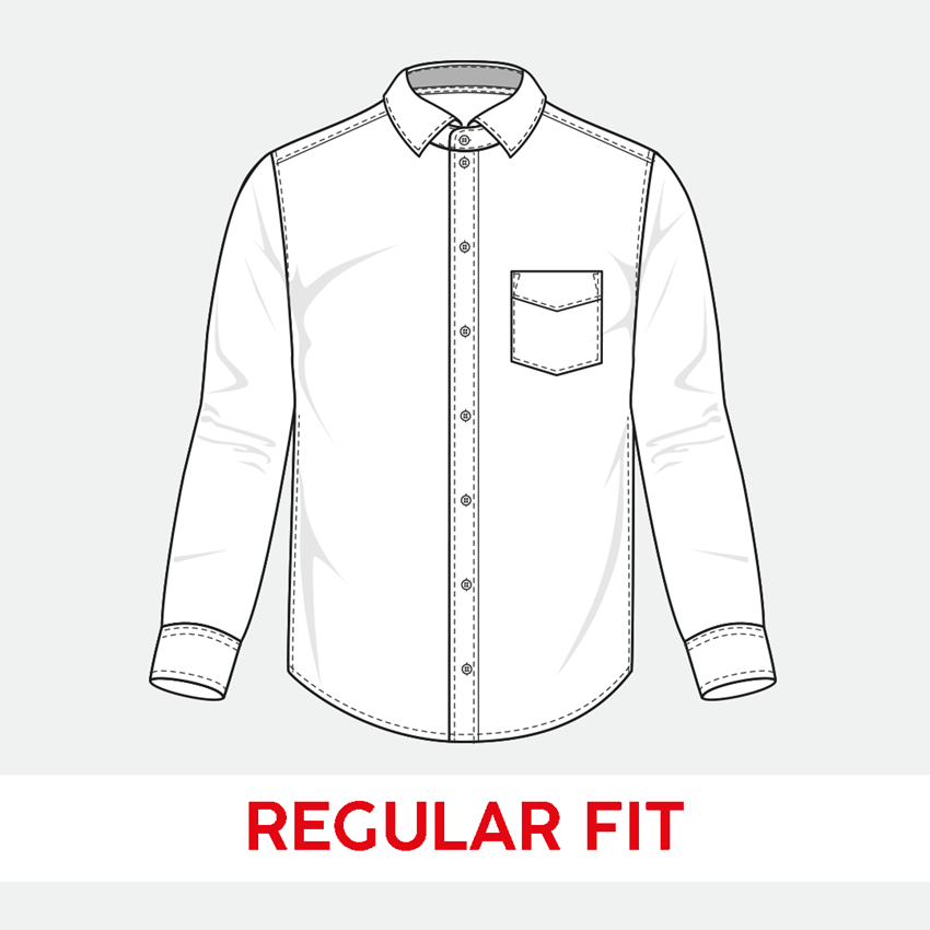 Topics: e.s. Business shirt cotton stretch, regular fit + navy checked 2