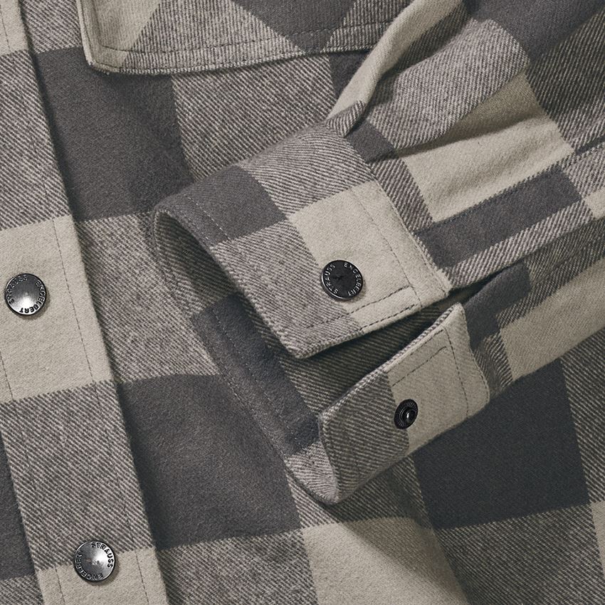Överdelar: Rutig skjorta e.s.iconic + delfingrå/karbongrå 2