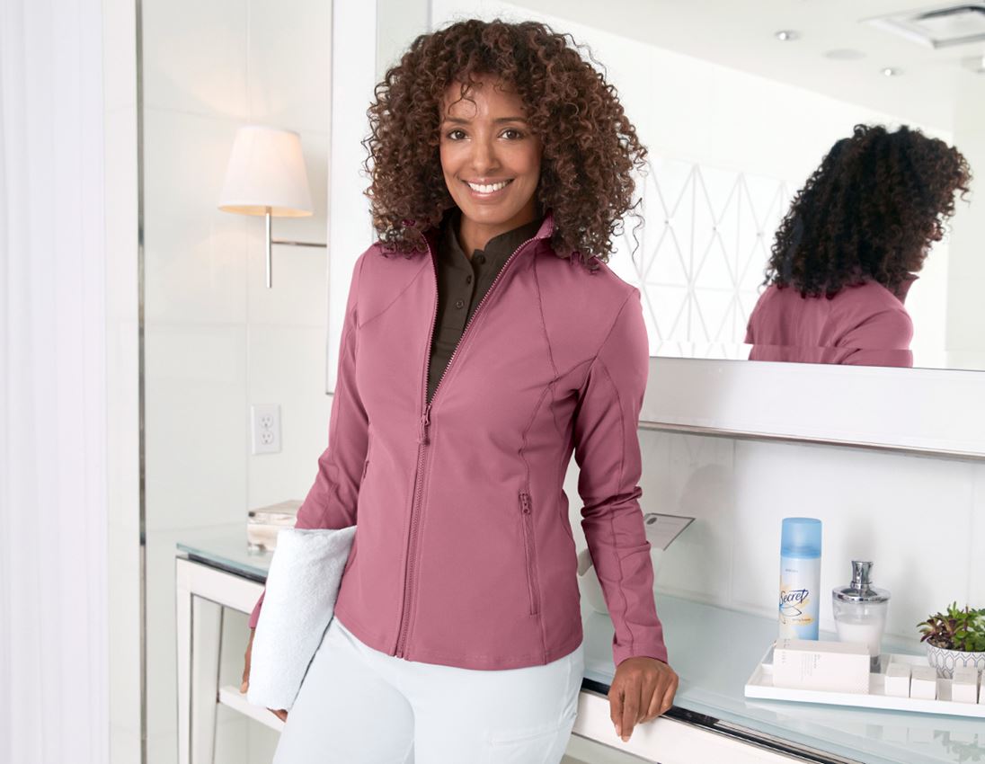 Work Jackets: e.s. Functional sweat jacket solid, ladies' + antiquepink