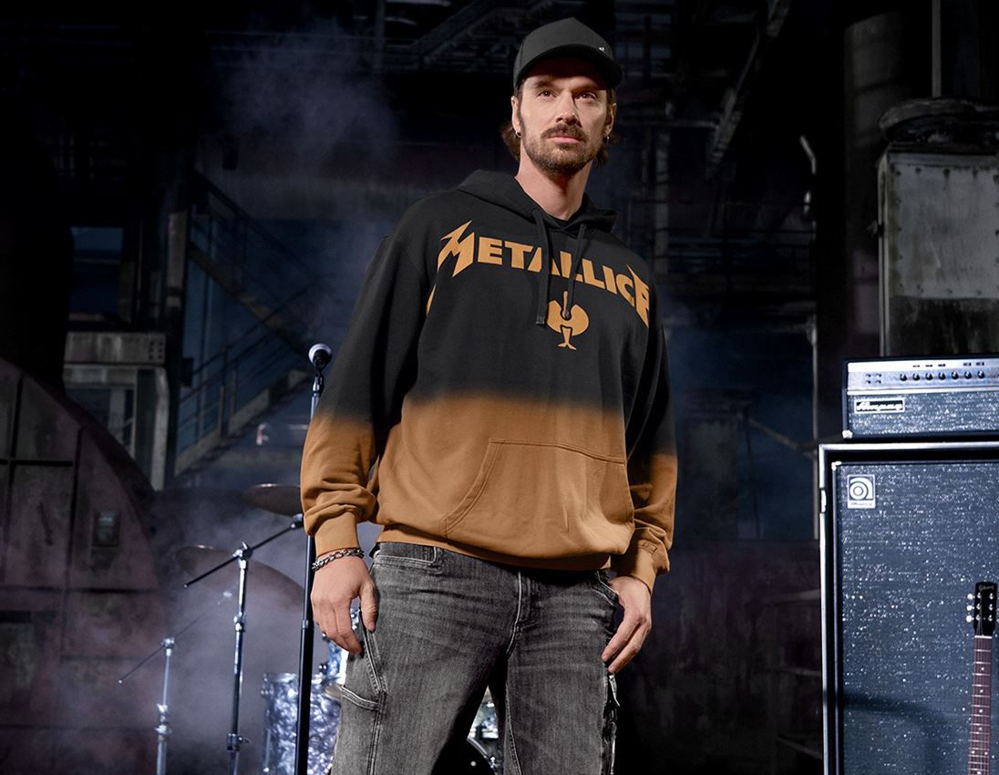 Överdelar: Metallica cotton hoodie, men + svart/rost 1