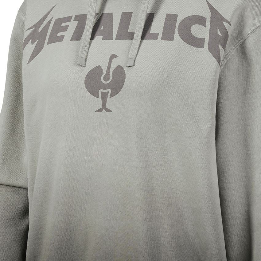 Samarbeten: Metallica cotton hoodie, ladies + magnetgrå/granit 2