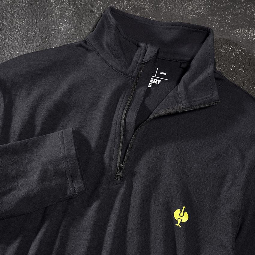 Shirts, Pullover & more: Troyer Merino e.s.trail + black/acid yellow 2