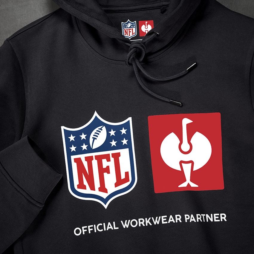 Samarbeten: NFL Hoodie cotton, ladies + svart 2