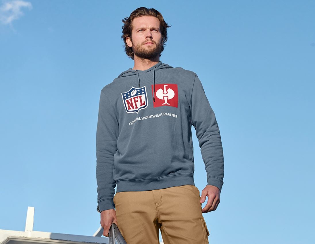 Samarbeten: NFL Hoodie cotton + oxidblå