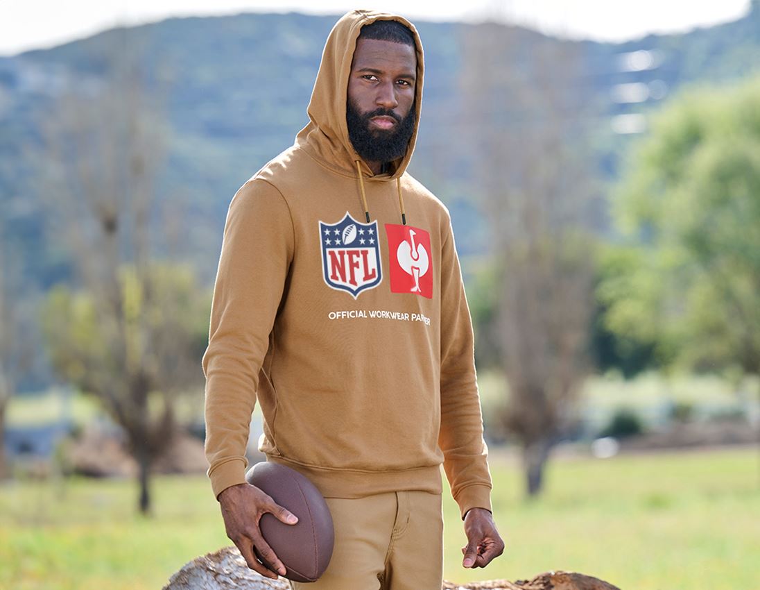 Samarbeten: NFL Hoodie cotton + mandelbrun 2