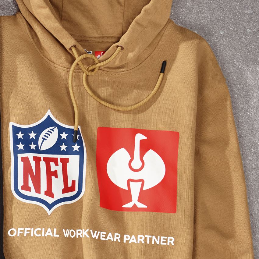 Samarbeten: NFL Hoodie cotton + mandelbrun 2