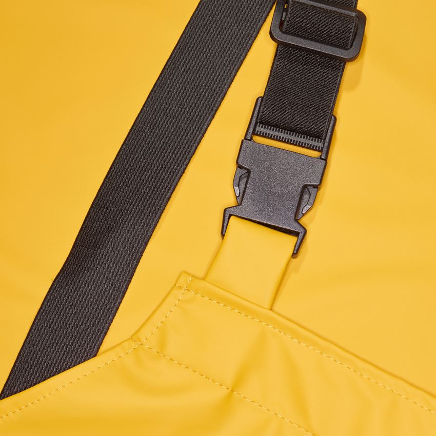 Work Trousers: Flexi-Stretch bib and brace + yellow 2