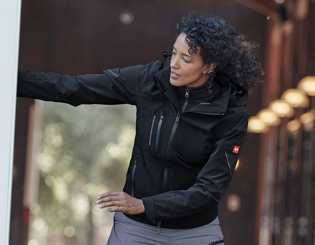 Joiners / Carpenters: 3 in 1 functional jacket e.s.vision, ladies' + black