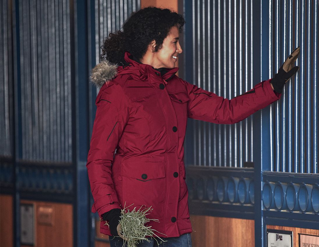 Work Jackets: Winter parka e.s.vision, ladies' + ruby 1
