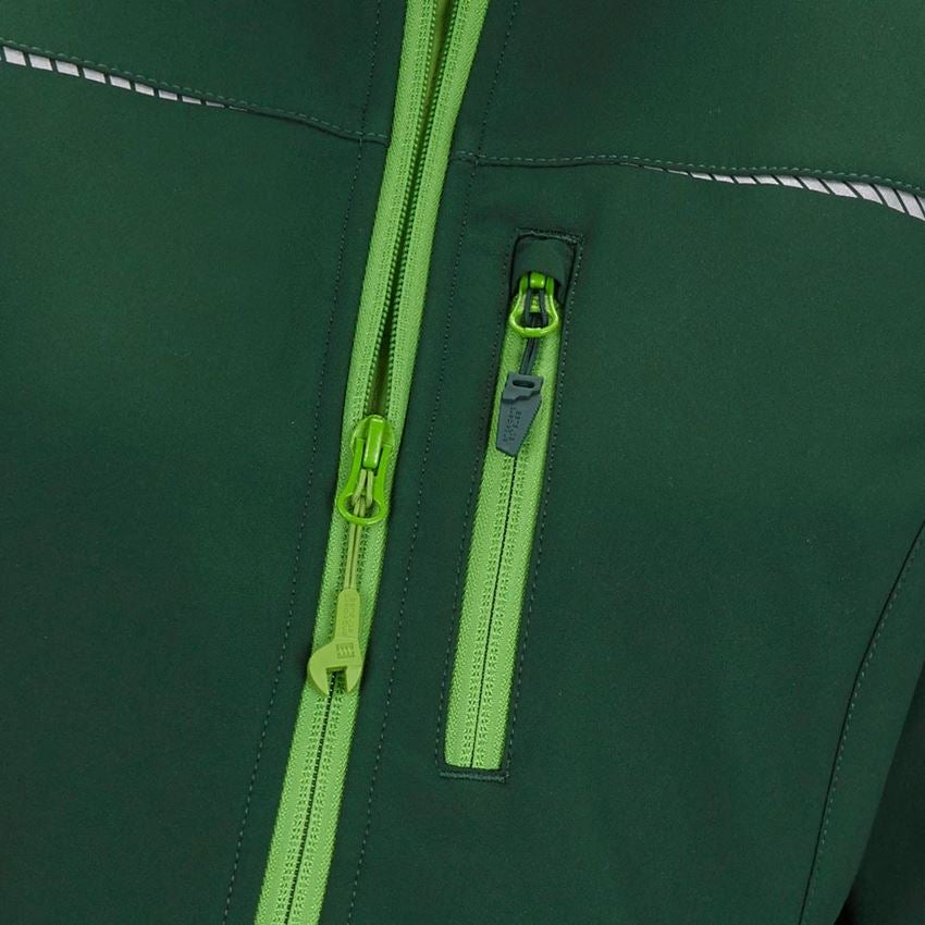 Plumbers / Installers: Softshell jacket e.s.motion 2020, ladies' + green/seagreen 2