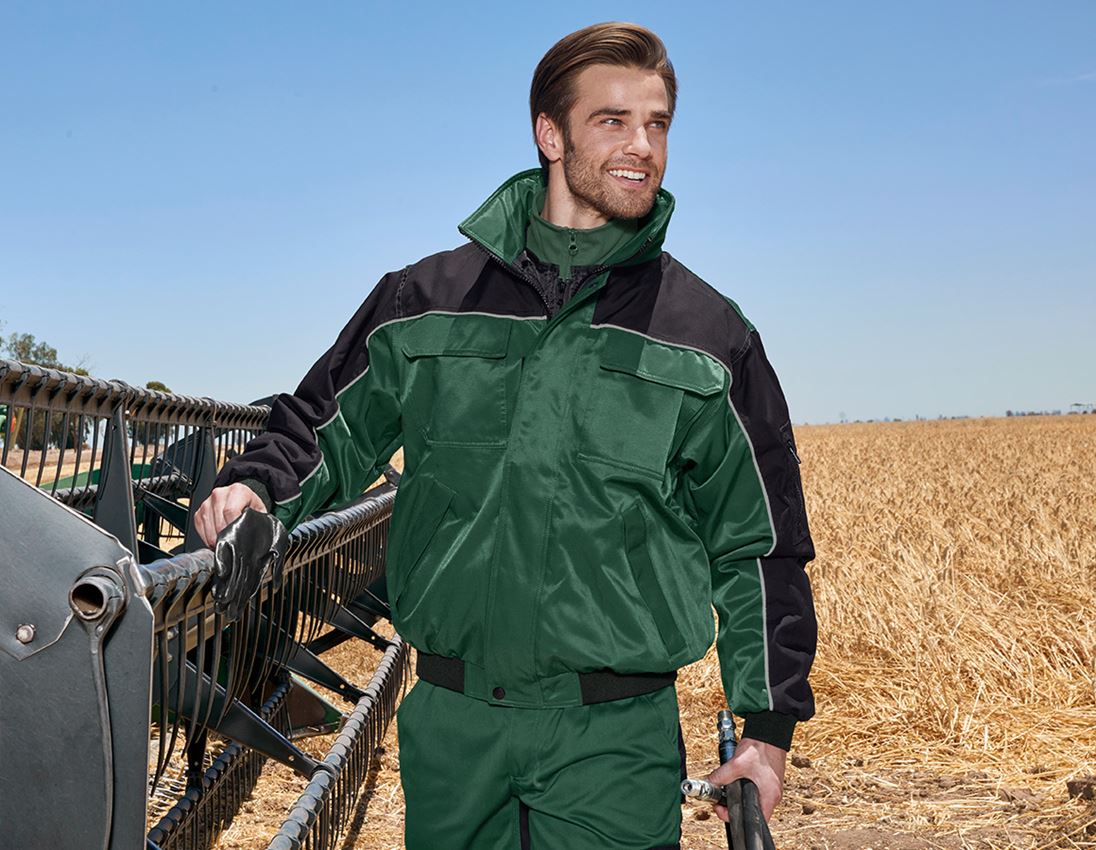 Work Jackets: Functional jacket e.s.image + green/black 4