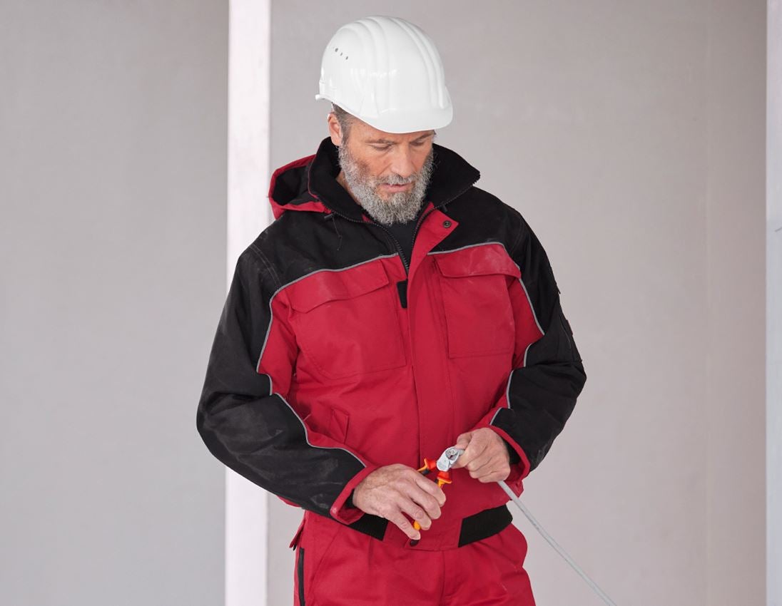 Plumbers / Installers: Pilot jacket e.s.image  + red/black