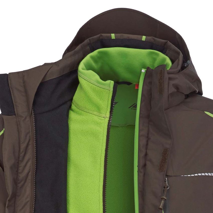 Plumbers / Installers: 3 in 1 functional jacket e.s.motion 2020, men's + chestnut/seagreen 2