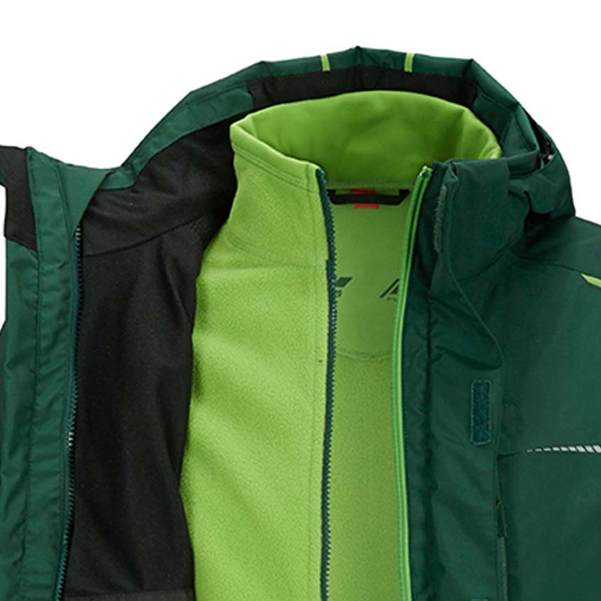 Gardening / Forestry / Farming: 3 in 1 functional jacket e.s.motion 2020, men's + green/seagreen 2