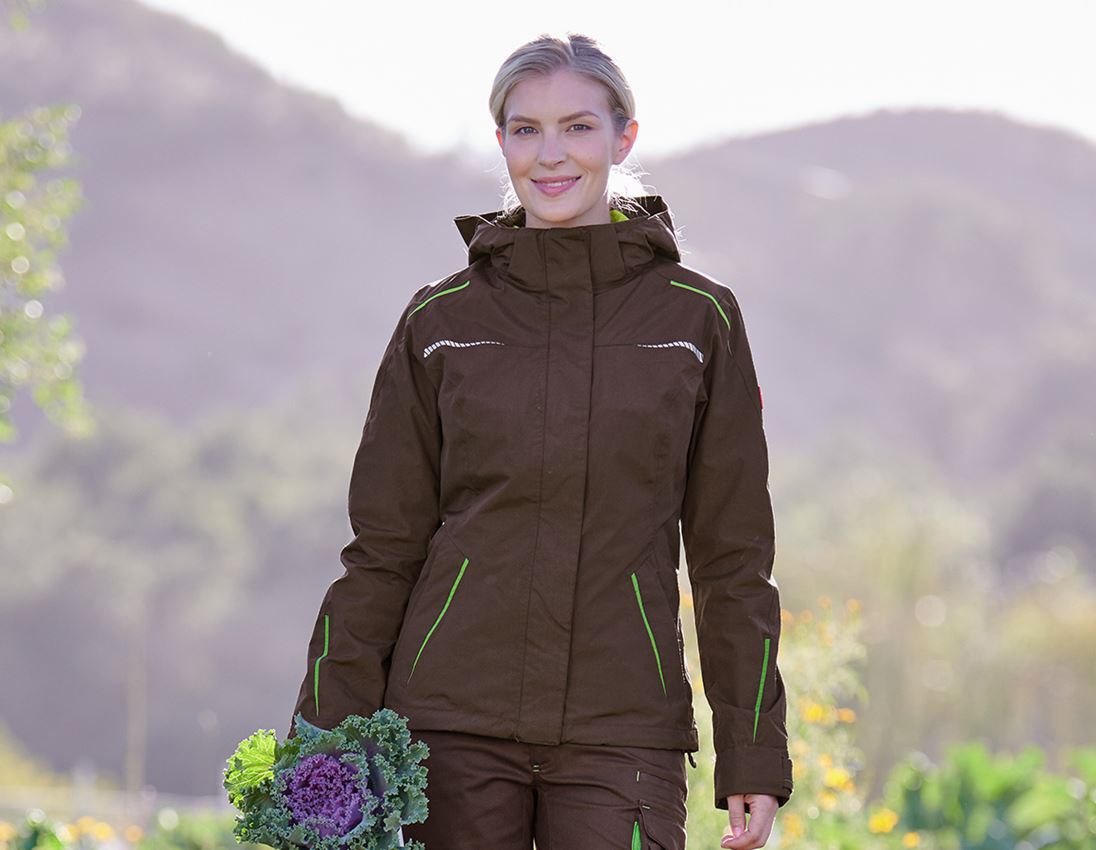 Plumbers / Installers: 3 in 1 functional jacket e.s.motion 2020, ladies' + chestnut/seagreen