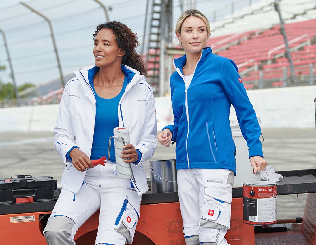 Plumbers / Installers: 3 in 1 functional jacket e.s.motion 2020, ladies' + white/gentianblue 1