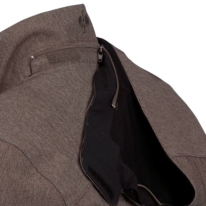 Work Jackets: Functional jacket e.s.motion denim, ladies' + chestnut 2