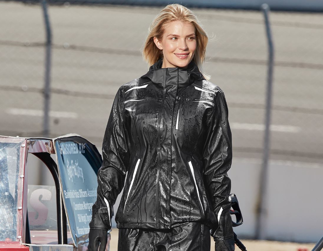 Topics: Rain jacket e.s.motion 2020 superflex, ladies' + black/platinum