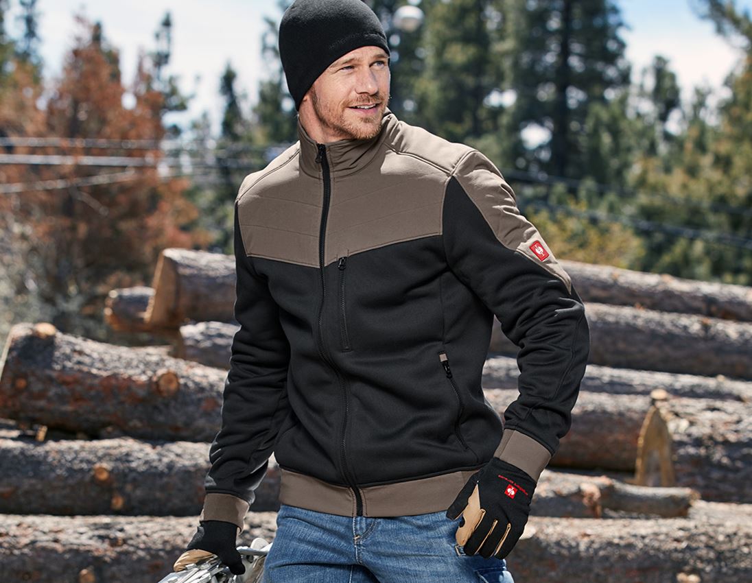 Joiners / Carpenters: Jacket thermaflor e.s.dynashield + black/stone