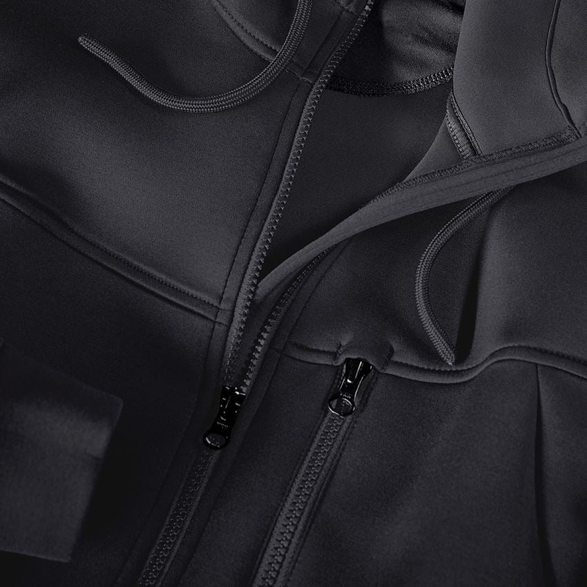 Joiners / Carpenters: Hooded jacket climafoam e.s.dynashield + black melange 2