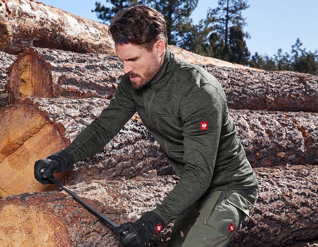 Joiners / Carpenters: Jacket isocell e.s.dynashield + thyme melange 1