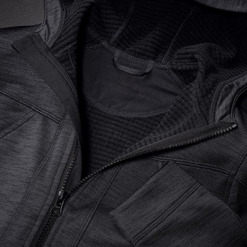 Plumbers / Installers: Hooded jacket isocell e.s.dynashield, ladies' + black melange 2