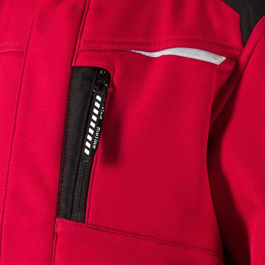 Cold: Children's softshell jacket e.s.motion + red/black 2