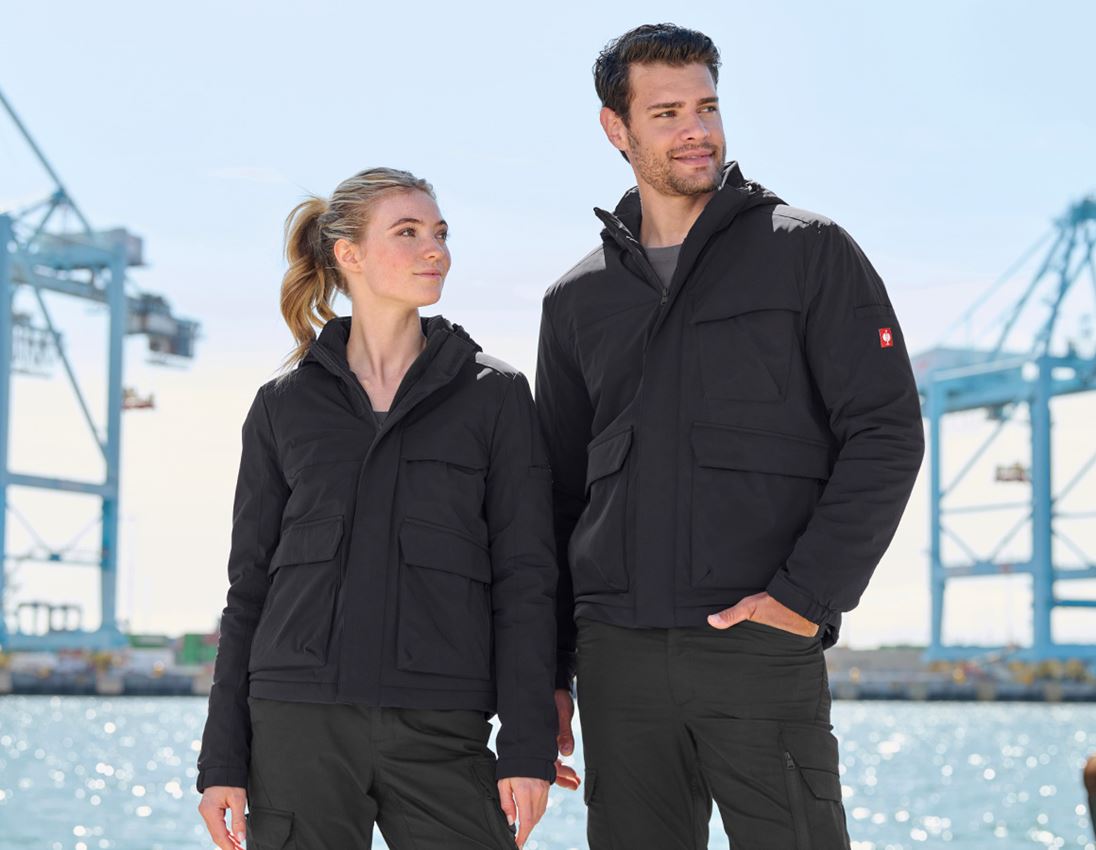 Work Jackets: Winter jacket e.s.trail pure + black 9