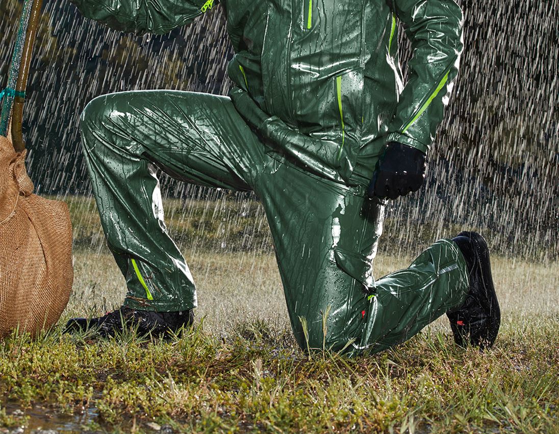 Topics: Rain trousers e.s.motion 2020 superflex + green/seagreen