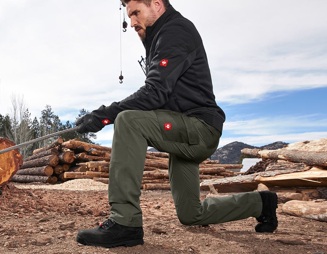 Gardening / Forestry / Farming: Functional cargo trousers e.s.dynashield solid + thyme 1