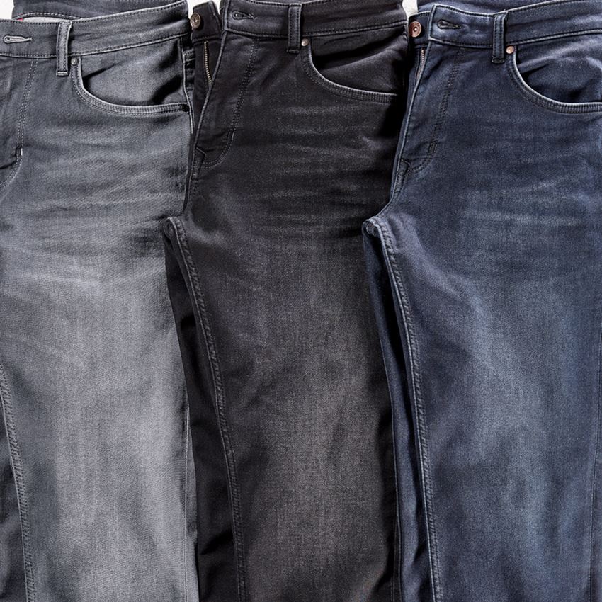 Arbetsbyxor: e.s. 5-fickors-jeans jog-denim + blackwashed 2