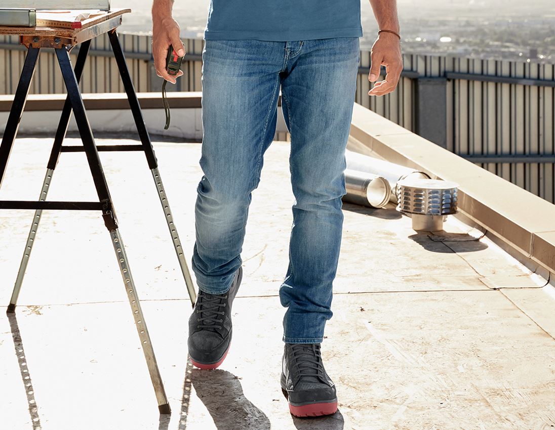 Teman: e.s. 5-fickors-stretch-jeans, slim + stonewashed
