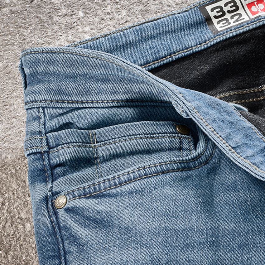 Arbetsbyxor: e.s. Vinter 5-fickors-stretch-jeans + stonewashed 2