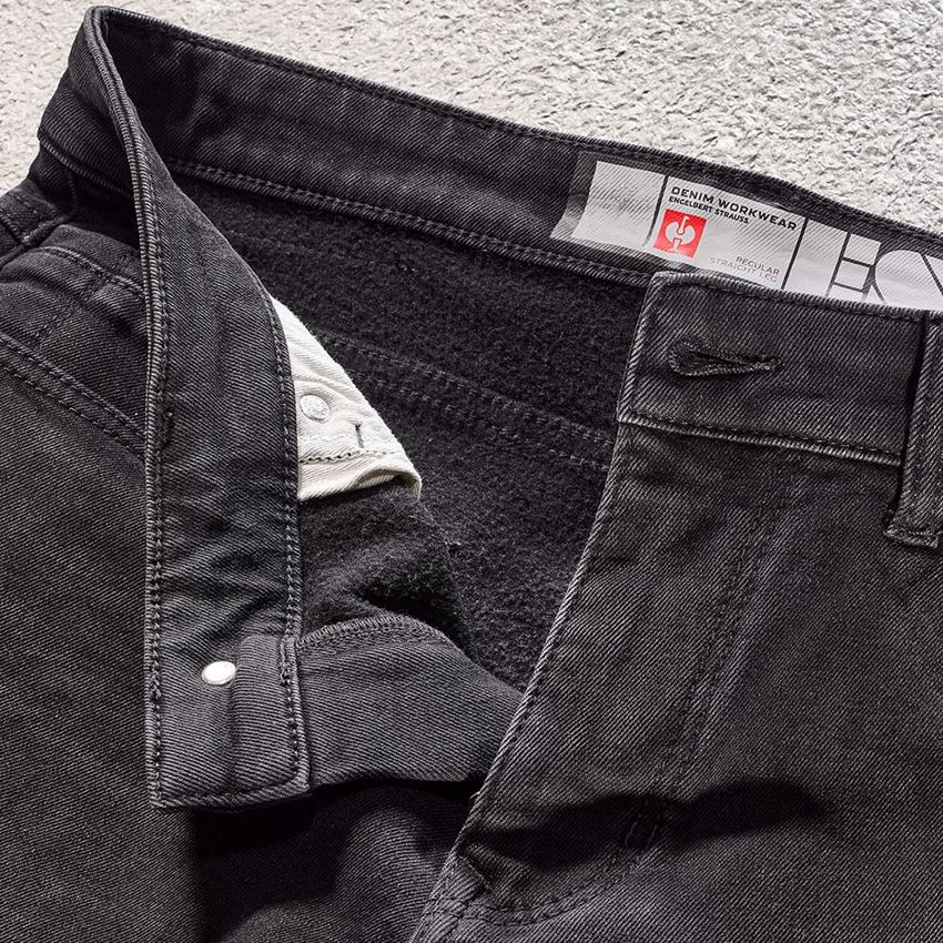 Arbetsbyxor: e.s. Vinter 5-fickors-stretch-jeans + blackwashed 2