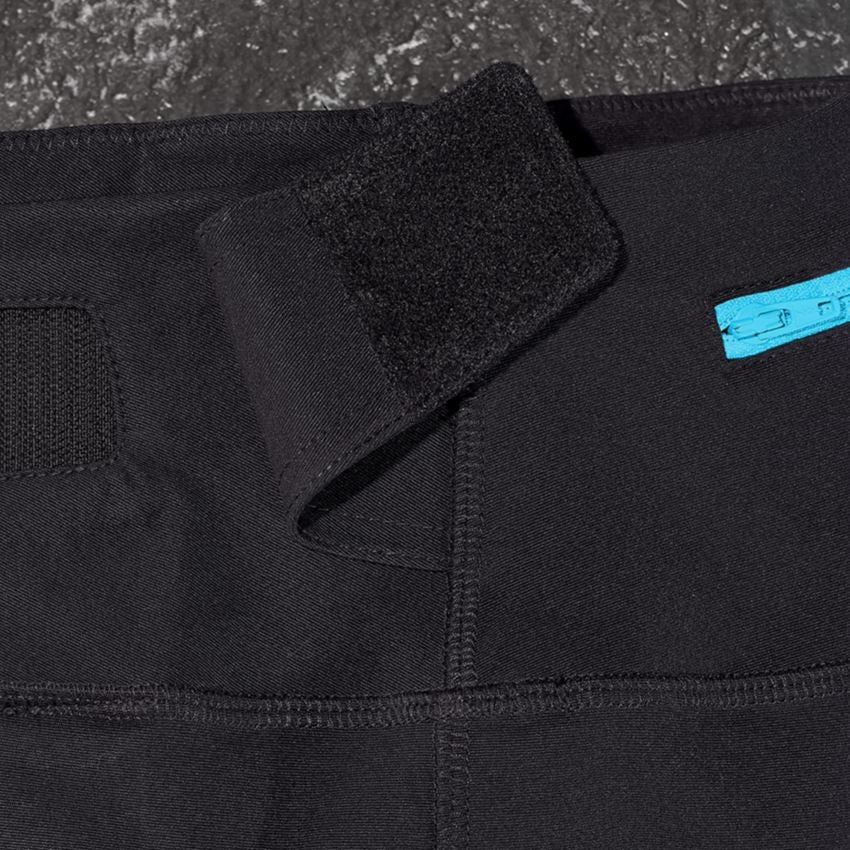 Topics: Functional tights e.s.trail, ladies' + black/lapisturquoise 2