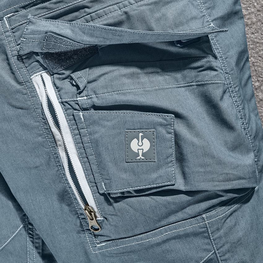 Work Trousers: Cargo trousers e.s.motion ten summer + smokeblue 2