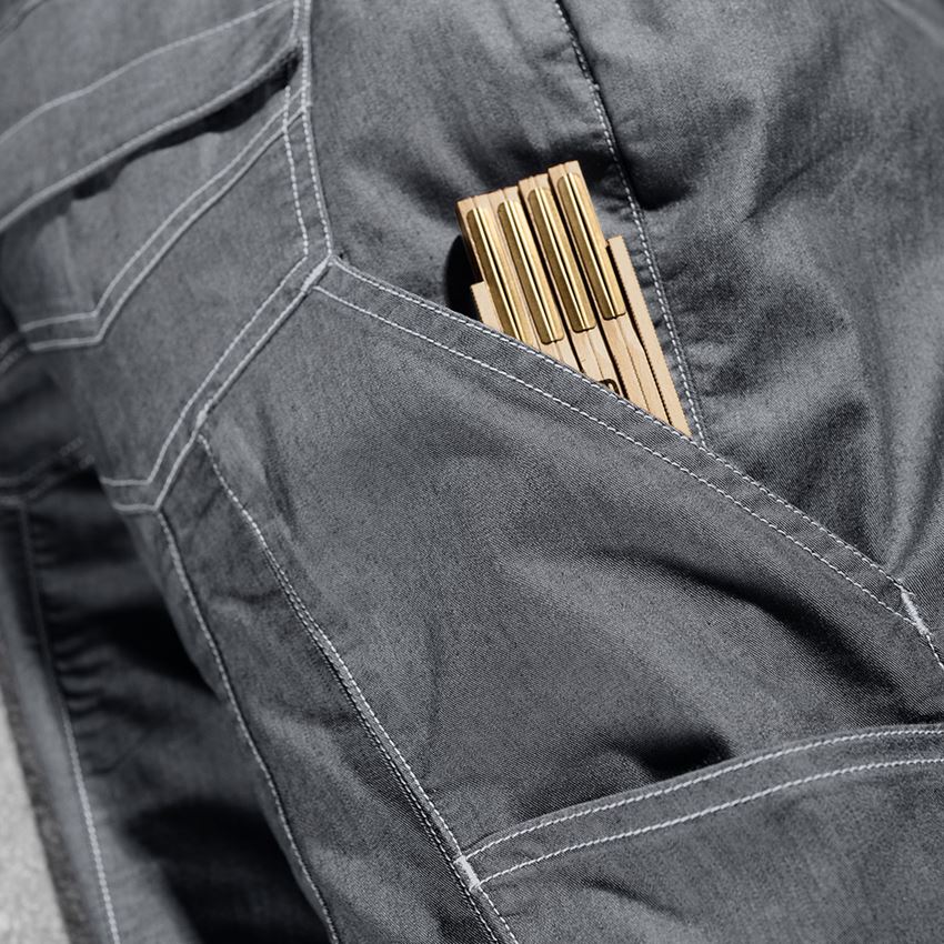 Work Trousers: Cargo trousers e.s.motion ten summer,ladies' + oxidblack 2