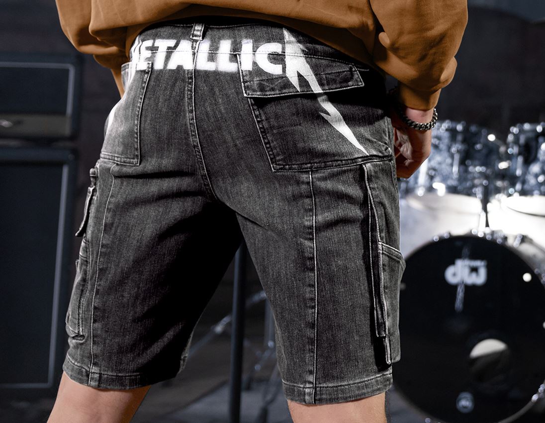 Arbetsbyxor: Metallica denim shorts + blackwashed 1