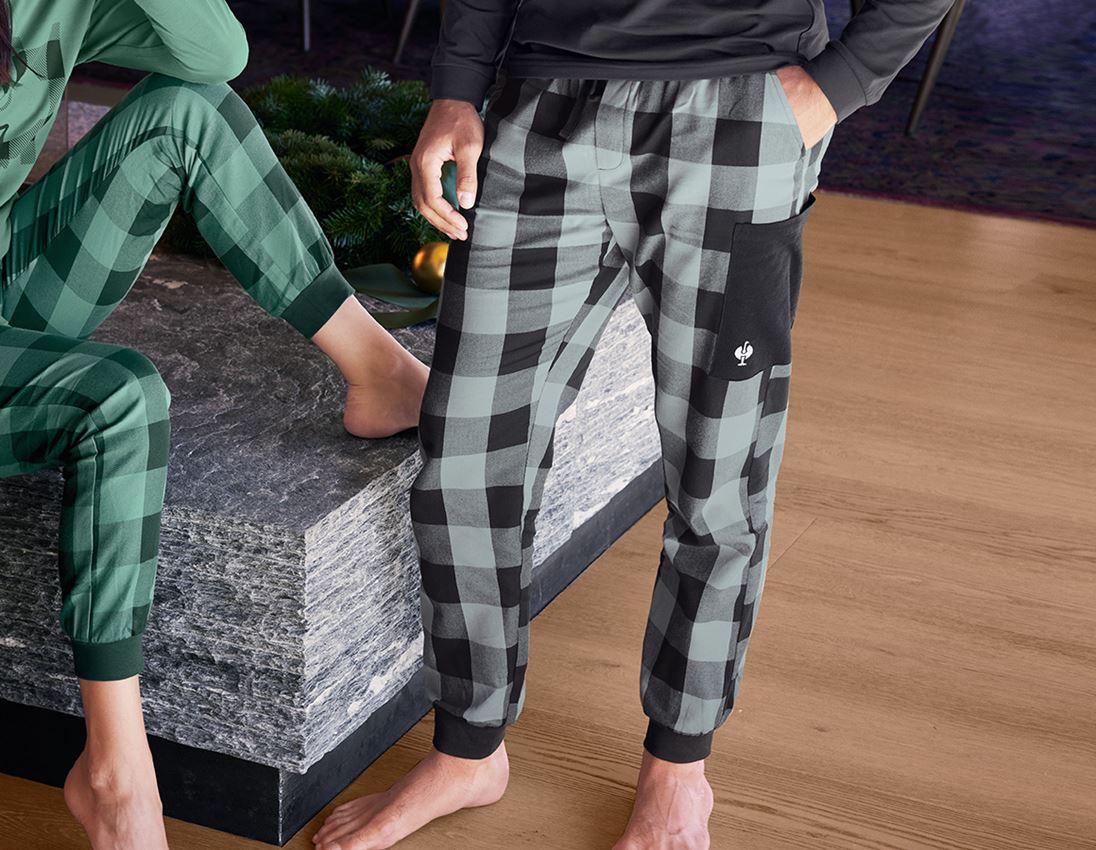 Presentidéer: e.s. Pyjamas byxa + stormgrå/svart