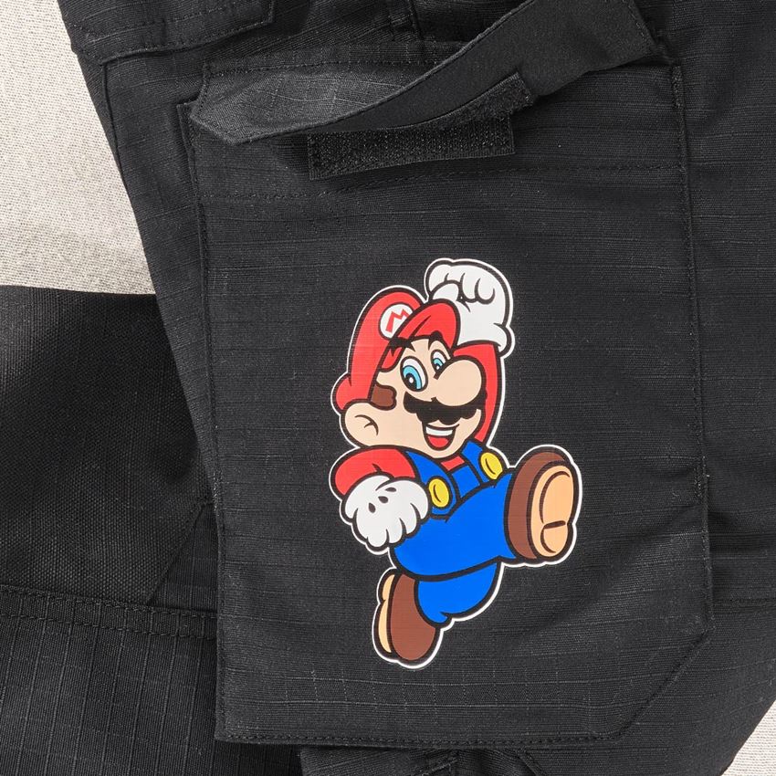 Trousers: Super Mario Cargo trousers, children's + black 2