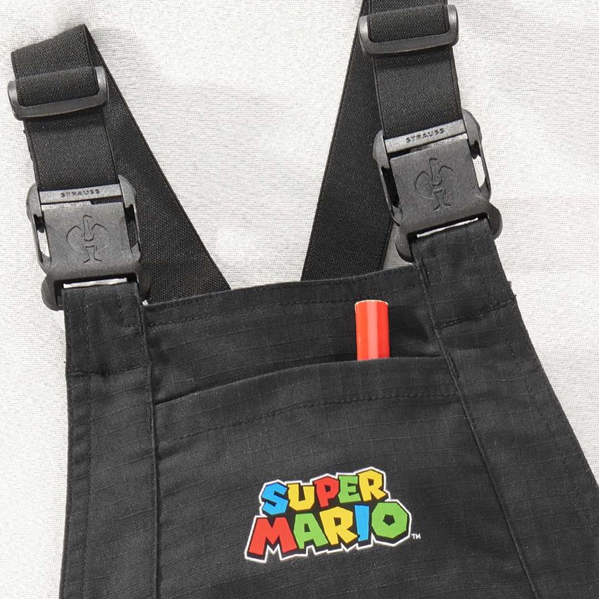 Byxor: Super Mario hängselbyxa, barn + svart 2