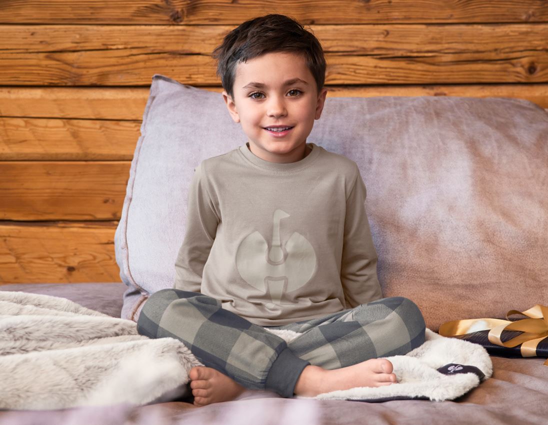 Accessoarer: e.s. Pyjamas byxa, barn + delfingrå/karbongrå 2