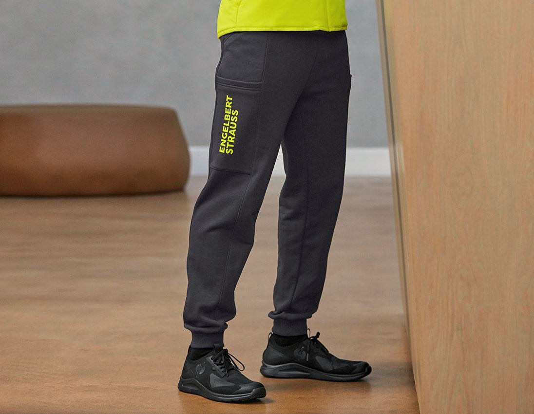 Accessories: Sweat pants light e.s.trail + black/acid yellow 3