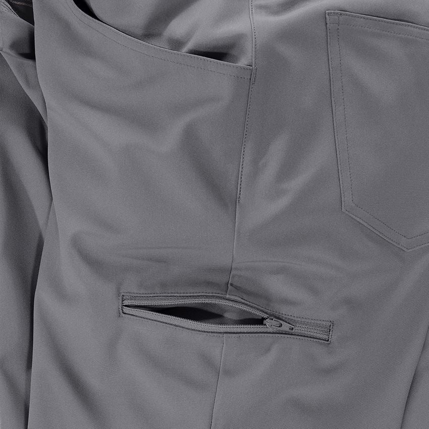 Work Trousers: 5-pocket work trousers Chino e.s.work&travel + basaltgrey 2