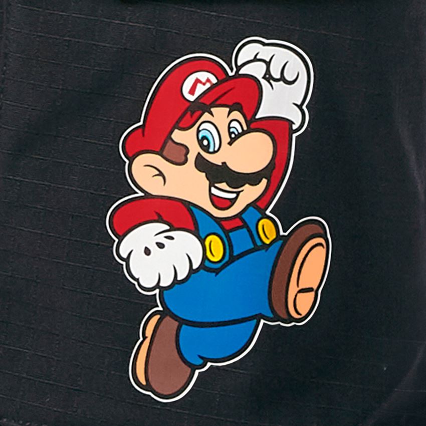 Shorts: Super Mario cargo-shorts, barn + svart 2
